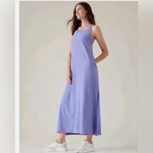 Athleta Arrival Maxi Apron Front Athlesuire Dress Women XS in Hyacinth Purple